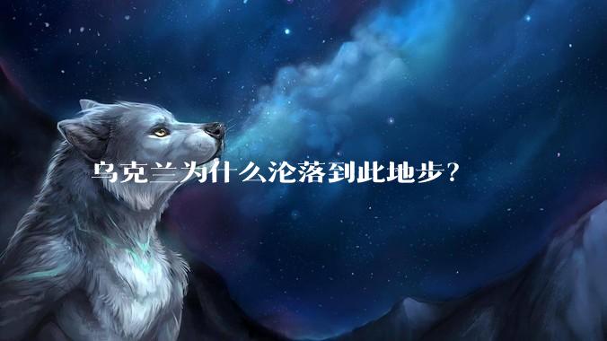 乌克兰为什么沦落到此地步？